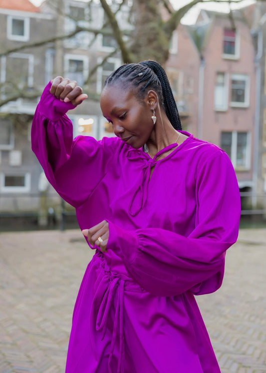 Binai Pants Set- Purple