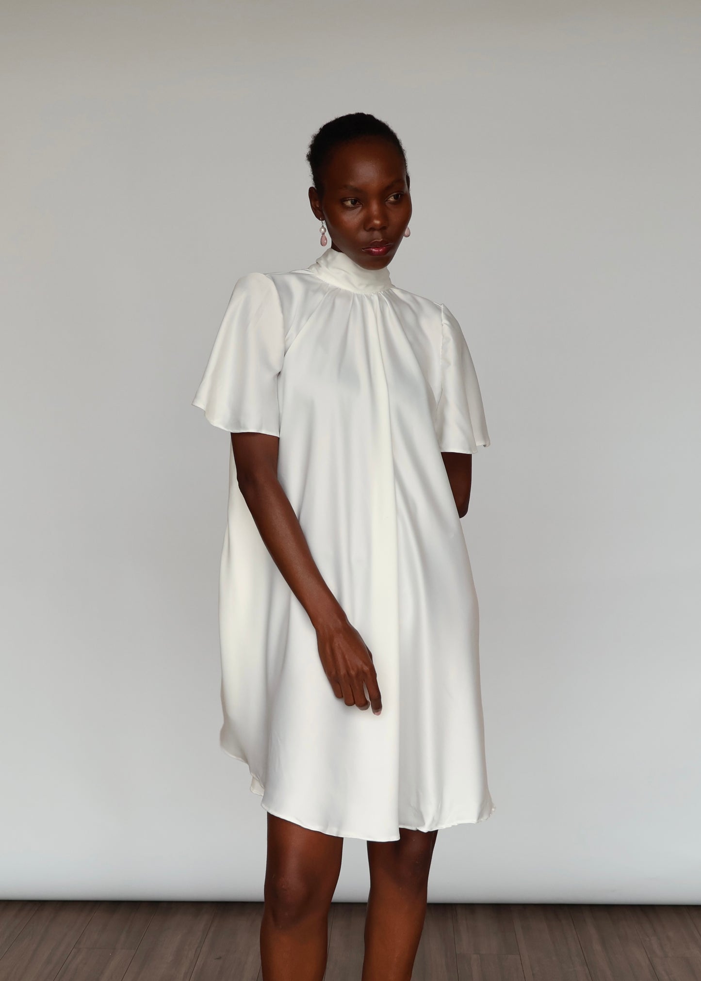 Nawiri Silky Crepe - White