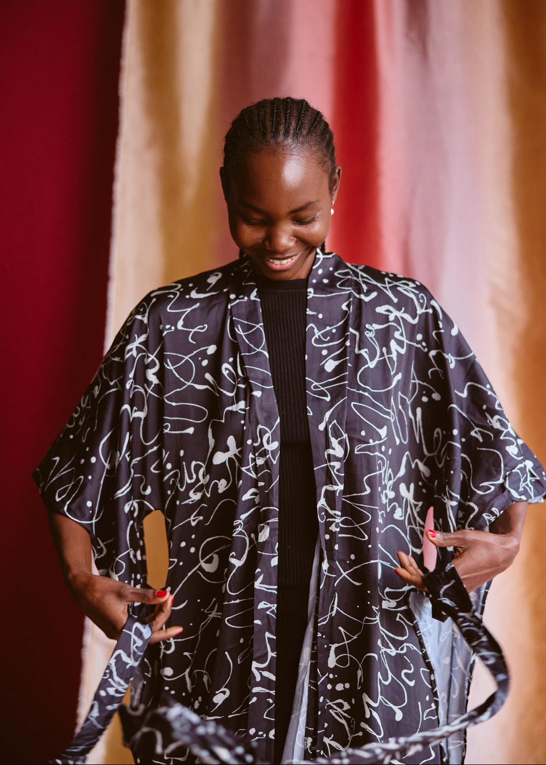 Dina Polka Kimono
